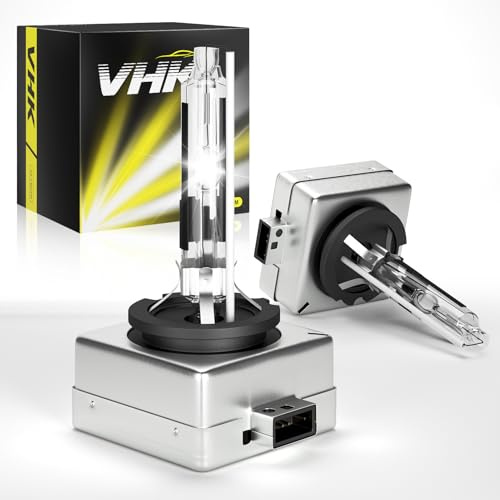 VHK D1R for Lincoln Town Car HID Xenon Headlight Bulbs Low Beam Only 2003 2004 2005 2006 2007 2008 2009 2010 2011, for 2003-2006 Navigator, 6000K Bright White Lights, Not Fit Halogen, 2 Pack
