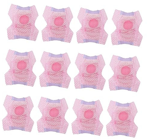 Parliky 12St Haustierwindeln Windeln für Neugeborene Welpen Pyjama für Welpen schleckermatte für Hunde Hunde-Unterlagen Welpen-Hoodie Haustier Hundewindel Windel für Hündin Ballaststoff