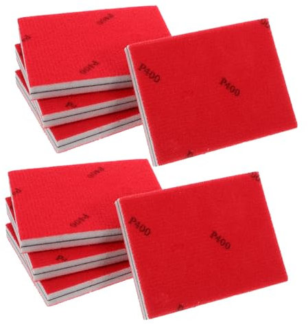 GETAJGHSD 8stücke Teiliges Schleifpad Schleifschwämme Mit Körnung Langlebige Schleifklötze Aus Schaumstoff Vielseitig Für Auto-lackierung Möbelrestauration Und Metallbearbeitung Leicht