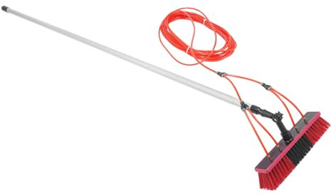 Hydrocleaner Teleskopstange Pv Anlage Reinigung Pv Reinigungsbürste Teleskop Set Photovoltaik Reiniger 3-in-1 Reinigung, für hohen Fenstern, Solaranlagen und mehr