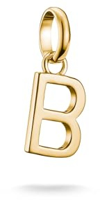 THOMAS SABO Charm Club Connect Charm-Anhänger Buchstabe Recyceltes 925 Silber