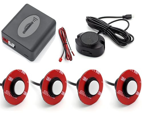 Posizionatore 4 Sensori Radar Retromarcia Auto Sensori Parcheggio Rilevatori Cicalino Sistemi Assistenza Con Sonda Per Terra Kit 12 V Controllo Universale Distanza
