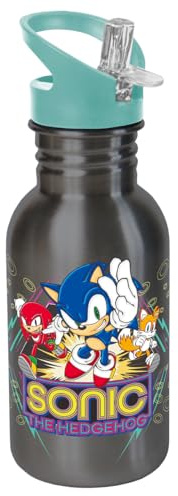 Trinkflasche Sport Sonic Retro 500ml Edelstahl