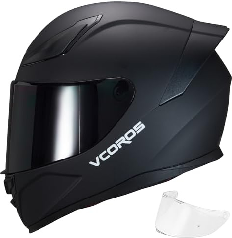 VCOROS Integralhelm für Unisex WS-609 Motorradhelm ECE 22.06 Zertifiziert | Integralhelme mit Austauschbar Helmvisier Vollvisierhelm Motorradhelm Integralhelm für Motorrad Roller Rennen