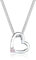 Elli Halskette Damen Herz Anhänger Symbol mit Kristall in 925 Sterling Silber