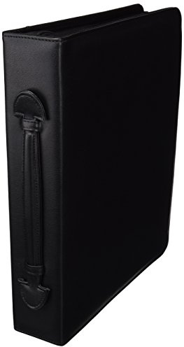 Alassio 30076 – Konferensmapp OSI i DIN A4-format, skrivmapp av läderimitation, dokumentmapp i svart, mapp ca 36 x 30 x 7,5 cm