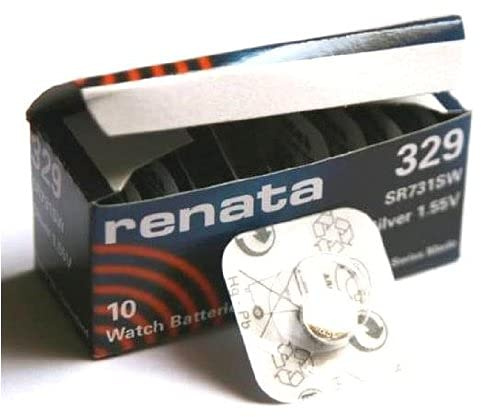 1 x Renata 329 Swiss Made Lithium Coin Cell Battery SR731SW