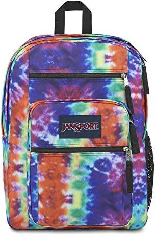 JANSPORT Big Student, Mochila Unisex adulto, Talla única, Rojo (Red/Multi Hippie Days)