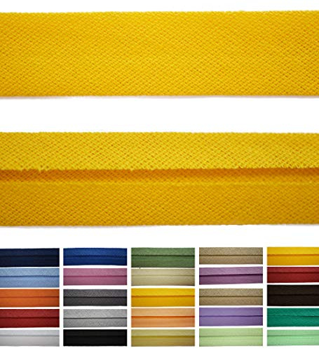 Roban Fashion Baumwoll Schrägband 18mm breit Textilband Blende in 24 Farben