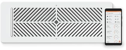 Flair Smart Vent 4x12 (White), AC Vent Cover for Floors, Walls and Ceilings.