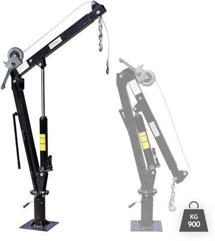 Pickup Crane with 900 kg Loading Capacity, Powerful Winch and 360° Turning Range