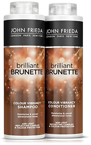 John Frieda Brilliant Brunette Color Vibrant Set of 2 shampoos and hair conditioners 500 ml