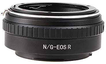 Hersmay N/G-EOSR Adaptateur de monture d'objectif pour Nikon G/F/AI/AIS/D/AF-S Compatible avec Canon EOS R Full Frame sans miroir
