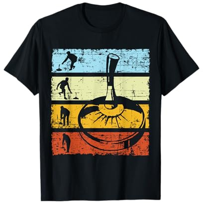 Stocksport Stocksport Eisstockschießen Retro Vintage T-Shirt