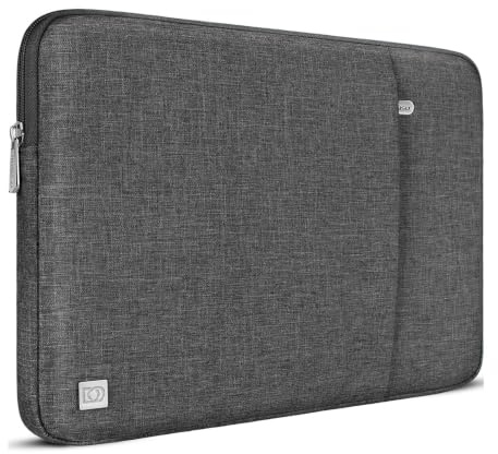 DOMISO Laptoptasche 15.6 Zoll Laptophülle Laptop Tasche Hülle | Wasserdicht Stoßfestes Laptop Schutzhülle Case für 15-15,6 Lenovo Thinkpad Ideapad HP Dell Acer ASUS Notebook,Dunkelgrau
