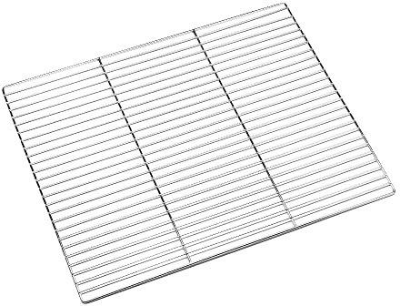 Forgast Griglia in Acciaio Inox, Dimensioni 60x40 cm, Griglia di Ricambio, Griglia da Forno per Barbecue, Griglia Sostitutiva, Facile da Pulire, Lavabile in Lavastoviglie