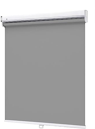 DZHTUF Rollos für Fenster,100% Verdunkelungsrollo,20/28/43/47 in,Einziehbar Gardinen,hellgrau,uv Schutz/Isolierung rollos,Stoff-Fensterrollo,W×H-60×91cm/23.5 * 36in