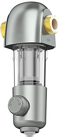 Water filtration systems Whole House Water Filter System 4000L/H Large Water Yield 3/4 With Backwash 40μm Filtration Precision Grey Color (Color : WHT-P0021)