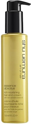 Shu Uemura, Leche Capilar All In Oil Essence Absolue, Para todo tipo de cabello, Con Aceite de Camelia Roja, Nutre, Suaviza y Revitaliza, 150 ml
