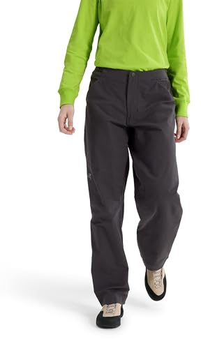 Arc'teryx Clarkia Cotton Pant Wide Leg Women | Wide Leg Climbing Pant | Black, 10, Regular