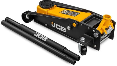 JCB 3 Tonne Double-Pump Hydraulic Automotive Trolley Jack | 3 Year Warranty