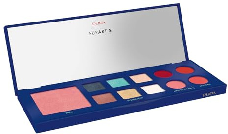 Pupa rt S Make-Up Palette – 004 Blue by Pupa Milano for Women – 0,4 oz Makeup