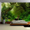 Skcess Arazzo verde da appendere alla parete, 300 x 260 cm, per camera da letto, soggiorno