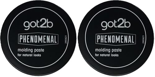 Schwarzkopf got2b PhenoMENal Moulding, Vegan, Fearless Hold, No Stickiness, Natural Finish, Silicone Free, Hair Paste, 100ml (Pack of 2)