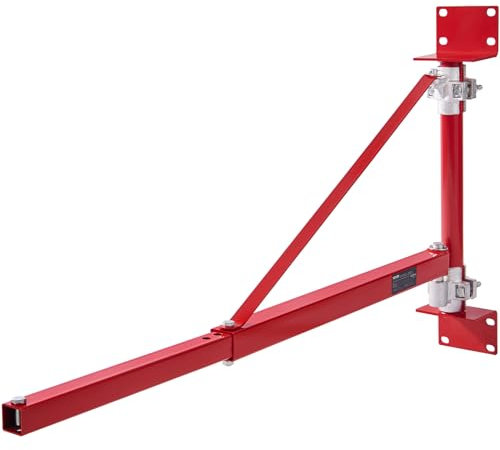 VEVOR Elektrischer Hebezeug-Stützarm 600 kg Tragkraft Hebezeughalter-Schwenkarm mit Stange Hebezeugrahmen aus Stahl, 180° schwenkbarer Gerüsthebezeug-Hebearm Windenhebezeugarm für Werkstatt Garage