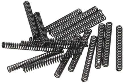 10Pcs 3mm OD Spring Steel Coil Durable 0.5mm Wire Size Black Telescopic Spring Return Spring Shop and Home Repairs(0.5x3x20mm)