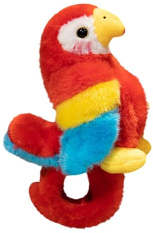 Asudaro a mano pappagallo 20 cm fenicottero peluche pappagallo con braccialetto schiaffo dolce pappagallo peluche pappagallo morbido peluche per bambini in età prescolare narrazione