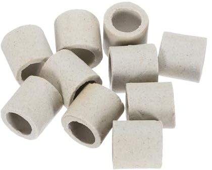 QUARKZMAN 10pcs Tube Céramique Isolée Pour Fils Électroniques 14x20x20mm | Protection De Faisceau De Câbles Tube Isolant Thermique