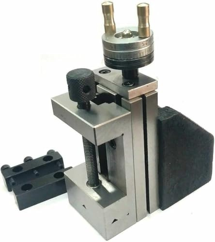 ZAPTON Precision - Mini slitta verticale con morsa in acciaio da 50 mm, soluzione di fresatura istantanea