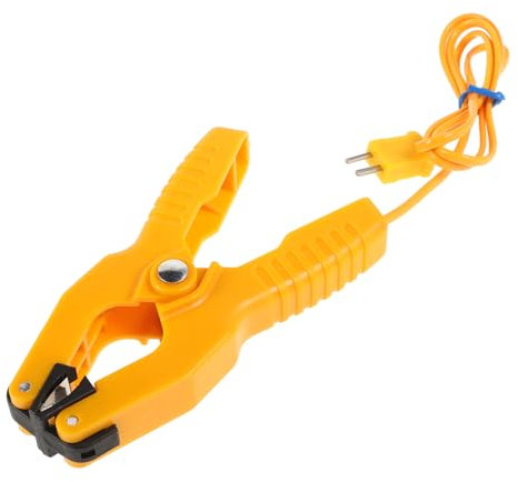 PRETYZOOM Temperature Clamp K-type Thermocouple for Hvac Use Range Pipe Temperature Clamp Reliable Test Instrument
