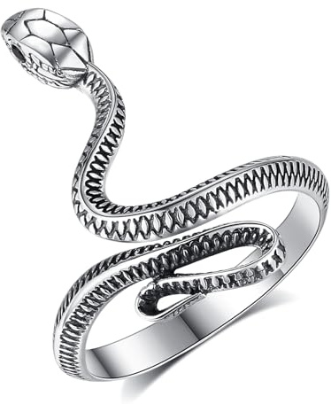 CELESTIA Bague Femme Argent 925 Reglable Serpent Dragon Nœud de Sorcière Arbre de Vie Bague Ajustable Bijoux Cadeau Femme