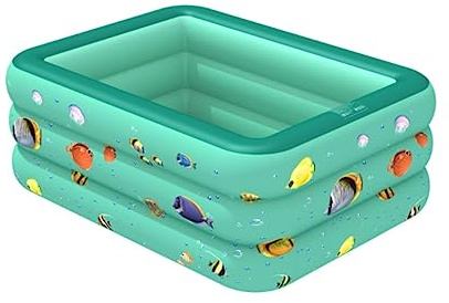 OUYUE Piscina Gonfiabile Piscina Gonfiabile Piscina Gonfiabile di Grandi Dimensioni Piscina per Salotto Familiare Adatta per Cortile All'aperto Piscina Giardino(Grün,59 * 43 * 20in)