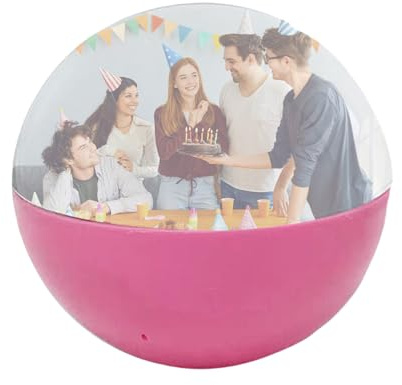 Jukeoiu Videokugel | 6,9 cm Kristallkugel Videoplayer – Hochzeitsbeleuchtung Kugel | für Jubiläen Kinder Erwachsene Geburtstag Hochzeit Nacht Party Weihnachten Halloween Zuhause Indoor Outdoor