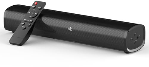 HDMI Sound Bar Smart TV, Home Theater Surround Sound Bars, TV Speakers Sounds Bar Bluetooth HDMI AUX OPT COAX USB Home Audio Surrounds Sounds System For PC Projector Game News/Music/Movie, Black