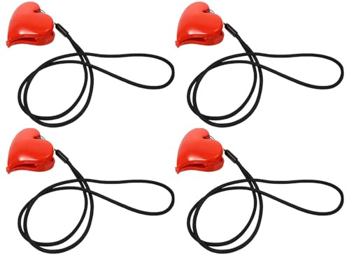 BESPORTBLE Pinzas para Cochecito en Forma de Corazón, Juego de 2 Sets Multifuncionales de Abs y Nylon para Manta y Colcha de Ñiño Diseño Seguro y Práctico