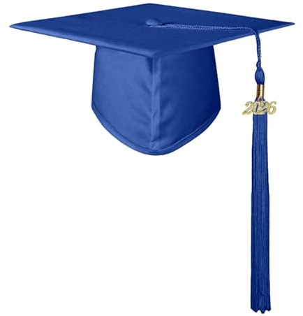 Generico Cappello Laurea Bambini Tocco Laurea Gadget Graduation cap con Frangia Unisex per Cerimonia Diploma Asilo Scuola Materna e Primaria con Ciondolo Rimovibile Dell'anno