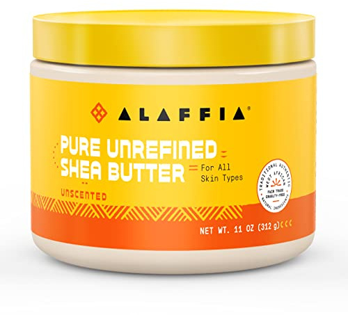 Alaffia, Pure Unrefined Shea Butter, Unscented, 11 oz