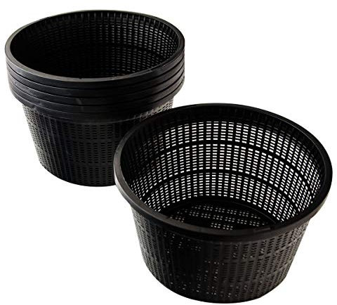 Pisces Pond Round Plant Basket 22 x 12cm - 6 Pack of Pond Planting Pot