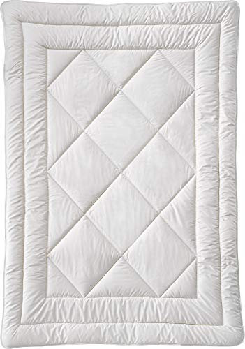 Billerbeck Bio Duo-Steppbett 100% Schurwolle wollweiß Größe 155x220 cm