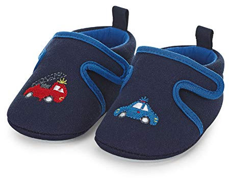 Sterntaler Baby-Krabbelschuh, Baby Jungen Hausschuhe, Blau (Marine 300), 19/20 EU (9-12 Months Baby UK)