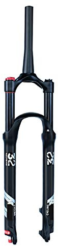 VPPV 27,5 29 Pollici Forcella per Mountain Bike, Tubo Dritto 1-1/8 Ammortizzatore Bicicletta MTB Forche a Gas Corsa 120 mm (Colore : Shoulder Lock-B, Size : 26inch)
