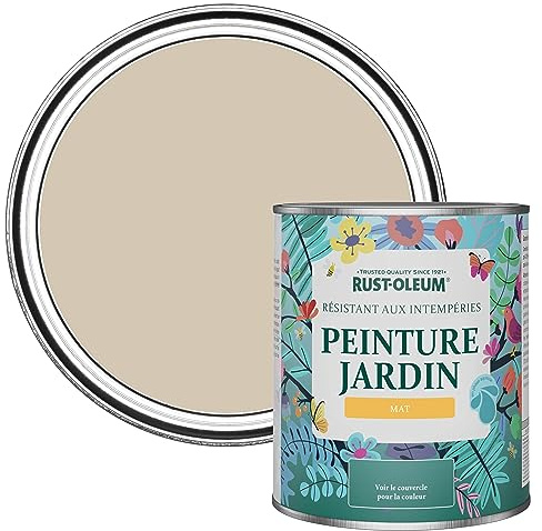 Rust-Oleum Light Brown Mould Resistant Garden Paint in Matt Finish - Butterscotch 750ml
