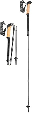 Leki Black Series FX Carbon Länge 110-130 cm black - naturalcarbon