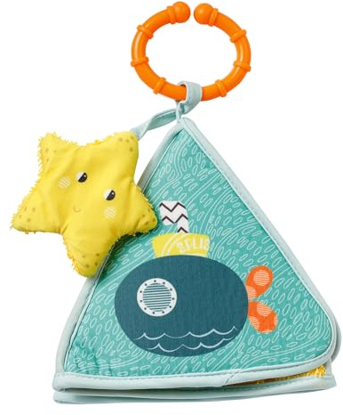 Fehn Badespielzeug U-Boot Badebuch – Baby Spielzeug für die Badewanne - Wasserspielzeug für fröhlichen Badespaß – Badewannenspielzeug für Babys und Kleinkinder ab 0+ Monaten
