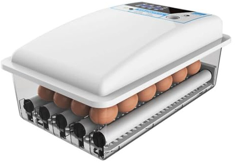 Inkubator für Eier, automatisch, 24 Eier, Brutmaschine, automatisch, digital, Brutgerät, Brutgerät, Geflügel, Züchter, Eierarten