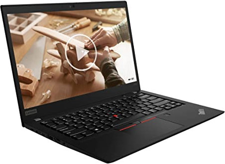 Lenovo ThinkPad T490s 14 Zoll 1920x1080 Full HD Intel Core i5 8265U 256GB SSD Festplatte 8GB Speicher Windows 11 Pro Webcam Notebook Laptop (Generalüberholt)
